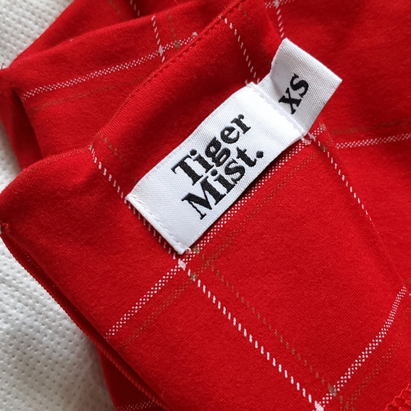 Tiger Mist Take On Plaid Red Mini Dress Size XS - Picture 6 of 8